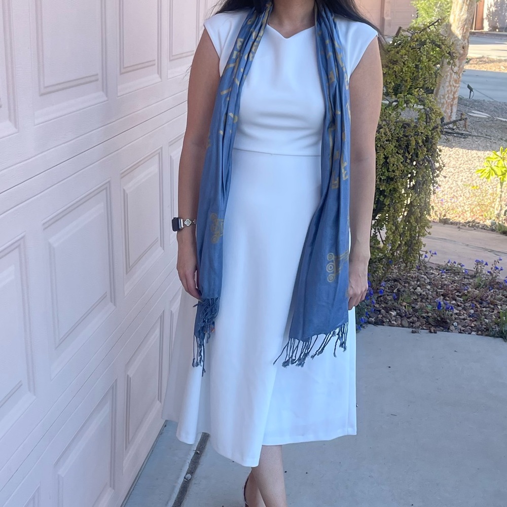 Calvin Klein White Midi Dress